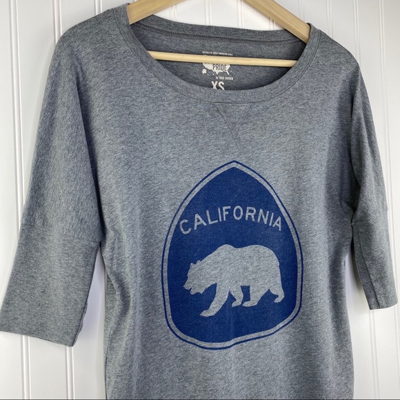 Local Pride by Todd Snyder California Bear Round Hem Top XS - Picture 3 of 8